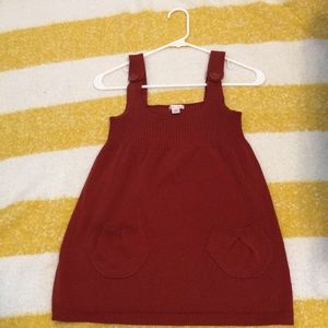 Red Tank Top with buttons at the straps
